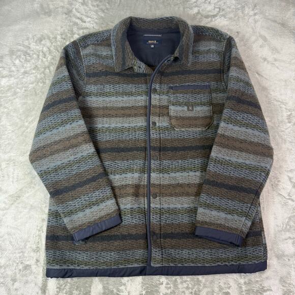 Roark Ember Overshirt RW663 striped outdoors boho heavy flannel mens XL - Picture 1 of 7